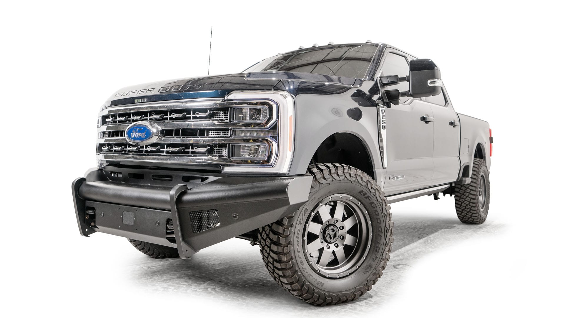 thumbnail image 2 of KARPAL Front License Plate Mounting Bracket For Ford F250 F350 Super Duty 2020-2022 – Black ABS, No Drill 2 of 5