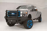 Fab Fours FS99-Q1660-1 Ford F250/F350/F450/F550 Super Duty 1999-2004 Black Steel Elite Front Bumper Full Guard