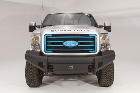 Fab Fours FS99-Q1661-1 Ford F250/F350/F450/F550 Super Duty 1999-2004 Black Steel Elite Front Bumper No Guard