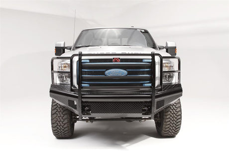 Fab Fours FS99-S1660-1 Ford F250/F350/F450/F550 Super Duty 1999-2004 Black Steel Front Bumper Full Guard - BumperStock