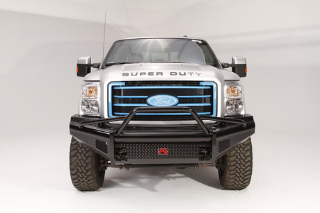 Fab Fours FS99-S1662-1 Ford F250/F350/F450/F550 Super Duty 1999-2004 Black Steel Front Bumper Pre-Runner Guard - BumperStock