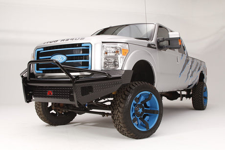 Fab Fours FS99-S1662-1 Ford F250/F350/F450/F550 Super Duty 1999-2004 Black Steel Front Bumper Pre-Runner Guard - BumperStock
