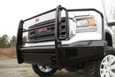 Fab Fours GM07-K2160-1 GMC Sierra 1500 2007-2013 Black Steel Front Bumper Full Guard - BumpeStock