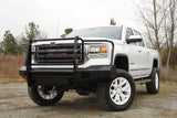 Fab Fours GM07-K2160-1 GMC Sierra 1500 2007-2013 Black Steel Front Bumper Full Guard - BumpeStock