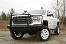 Fab Fours GM07-K2160-1 GMC Sierra 1500 2007-2013 Black Steel Front Bumper Full Guard - BumpeStock