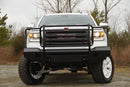 Fab Fours GM07-K2160-1 GMC Sierra 1500 2007-2013 Black Steel Front Bumper Full Guard - BumpeStock