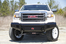 Fab Fours GM07-K2161-1 GMC Sierra 1500 2007-2013 Black Steel Front Bumper No Guard - BumperStock