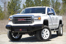 Fab Fours GM07-K2161-1 GMC Sierra 1500 2007-2013 Black Steel Front Bumper No Guard - BumperStock