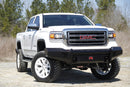 Fab Fours GM07-K2161-1 GMC Sierra 1500 2007-2013 Black Steel Front Bumper No Guard - BumperStock