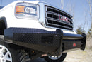Fab Fours GM07-K2161-1 GMC Sierra 1500 2007-2013 Black Steel Front Bumper No Guard - BumperStock