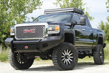 Fab Fours GM11-S2861-1 GMC Sierra 2500/3500 HD 2011-2014 Black Steel Front Bumper No Guard - BumperStock