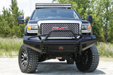 Fab Fours GM11-S2862-1 GMC Sierra 2500/3500 HD 2011-2014 Black Steel Front Bumper Pre-Runner Guard - BumperStock