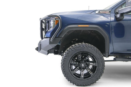 Fab Fours GM20-A5050-1 GMC Sierra 2500/3500 HD 2020-2023 New Premium Front Bumper Winch Ready Full Guard
