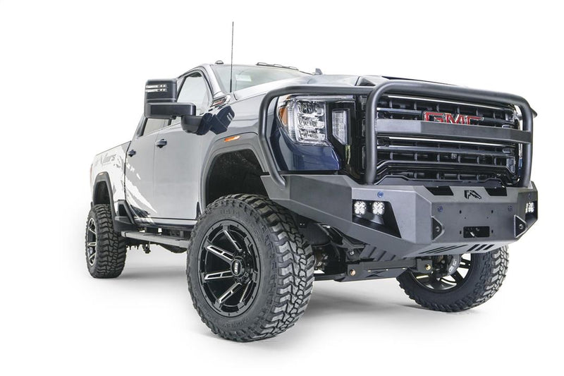 Fab Fours GM20-A5050-1 GMC Sierra 2500/3500 HD 2020-2023 Premium Front Bumper Winch Ready Full Guard - BumperStock