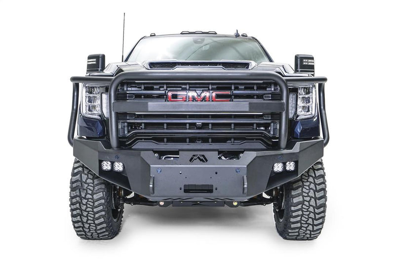 Fab Fours GM20-A5050-1 GMC Sierra 2500/3500 HD 2020-2023 Premium Front Bumper Winch Ready Full Guard - BumperStock