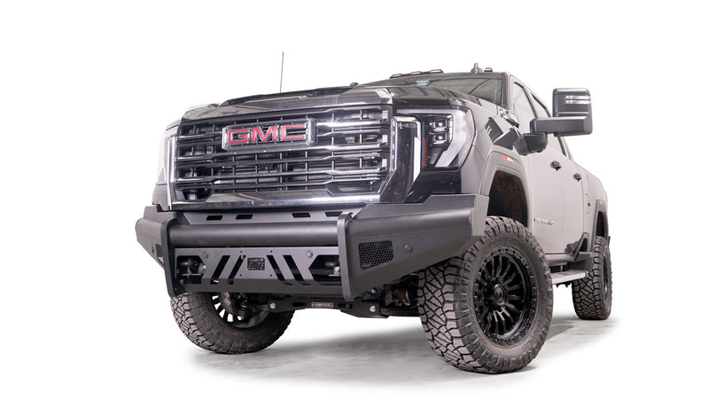 Fab Fours GM24-Q6261-1 GMC Sierra 2500/3500 HD 2024 Black Steel Elite Front Bumper No Guard - BumperStock