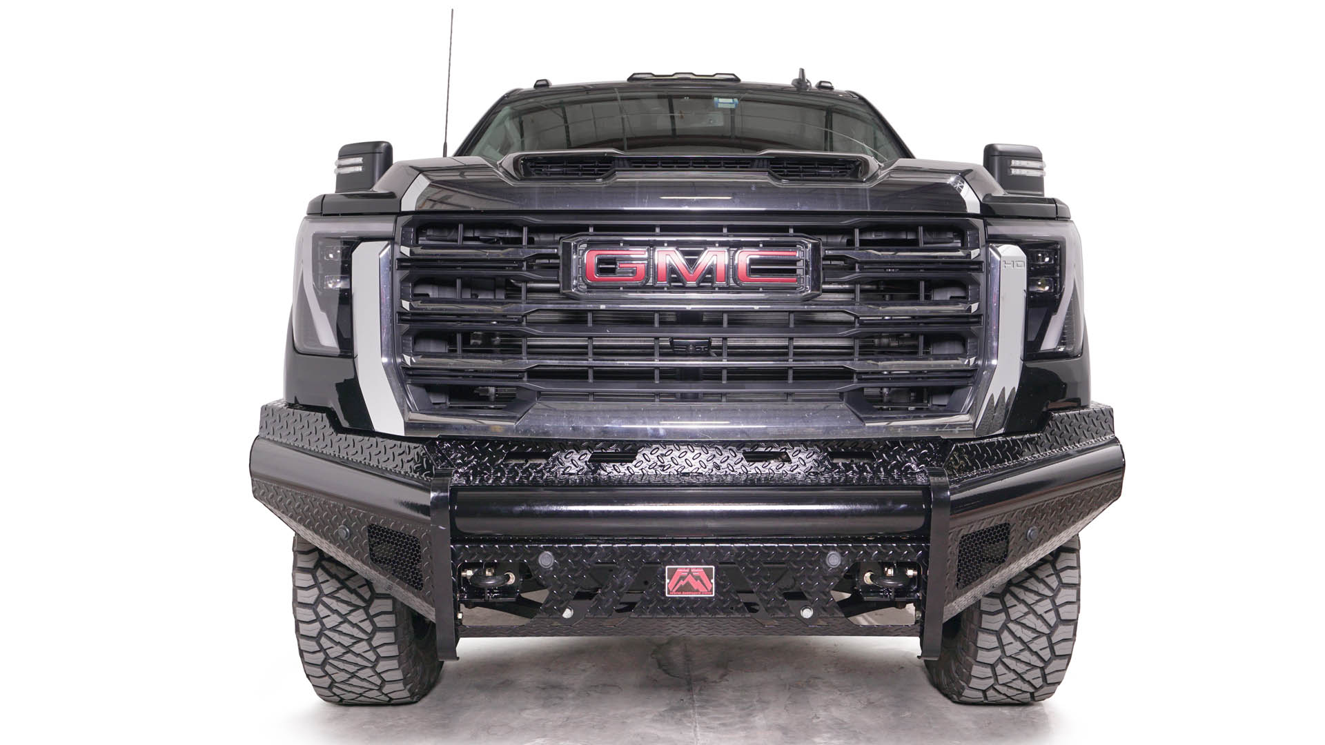 Fab Fours GM24-S6261-1 GMC Sierra 2500/3500 HD 2024 Black Steel Front Bumper No Guard - BumperStock