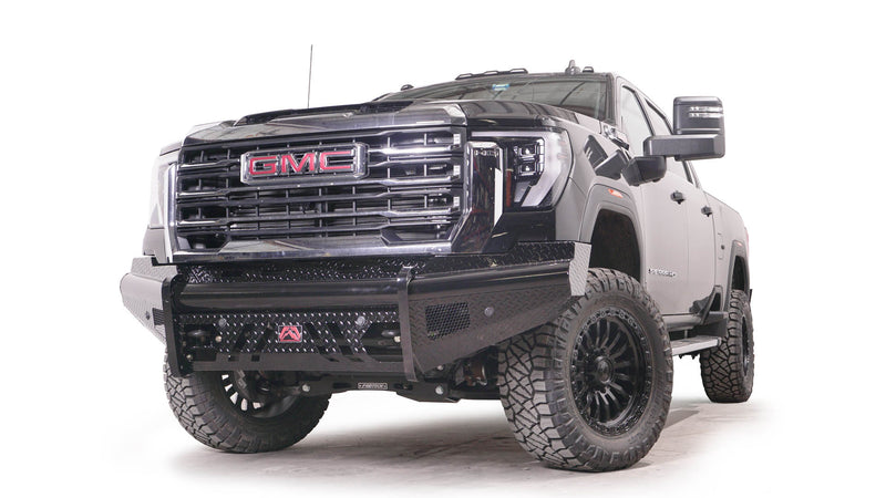 Fab Fours GM24-S6261-1 GMC Sierra 2500/3500 HD 2024 Black Steel Front Bumper No Guard - BumperStock