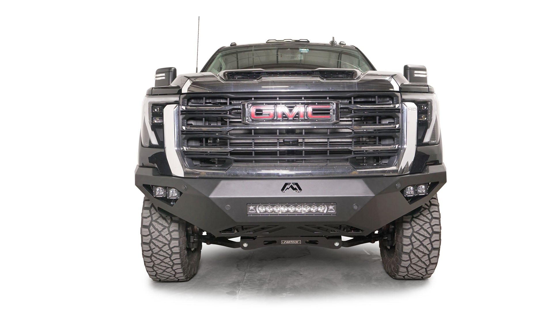 Fab Fours GM24-V6251-1 2024-2025 GMC Sierra 2500/3500 HD Vengeance Front Bumper No Guard - BumperStock