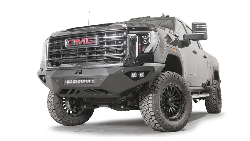 Fab Fours GM24-V6251-1 2024-2025 GMC Sierra 2500/3500 HD Vengeance Front Bumper No Guard - BumperStock