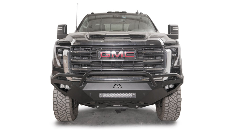 Fab Fours GM24-V6252-1 2024-2025 GMC Sierra 2500/3500 HD Vengeance Front Bumper Pre-Runner Guard - BumperStock