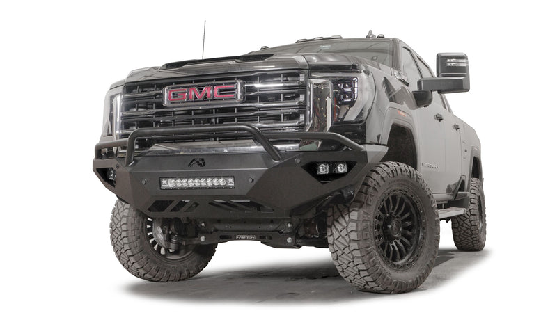 Fab Fours GM24-V6252-1 2024-2025 GMC Sierra 2500/3500 HD Vengeance Front Bumper Pre-Runner Guard - BumperStock