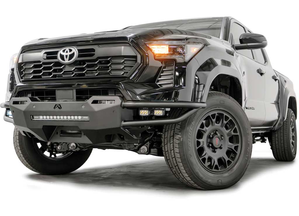 Fab Fours TB24-01-1 2024-2025 Toyota Tacoma Front Winch Bumper No Guard - BumperStock