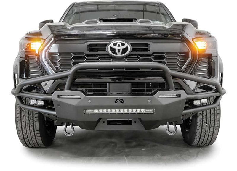 Fab Fours TB24-02-1 2024-2025 Toyota Tacoma Front Winch Bumper Pre-Runner Guard - BumperStock