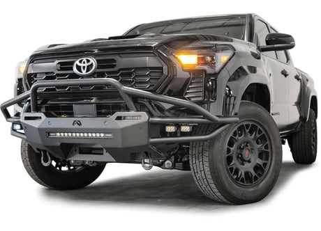 Fab Fours TB24-02-1 2024-2025 Toyota Tacoma Front Winch Bumper Pre-Runner Guard - BumperStock