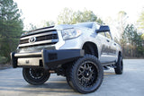 Fab Fours TT07-R1861-1 Toyota Tundra 2007-2013 Black Steel Elite Front Bumper No Guard