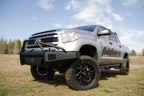 Fab Fours TT07-R1862-1 Toyota Tundra 2007-2013 Black Steel Elite Front Bumper Pre-Runner Guard