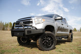 Fab Fours TT14-R2862-1 Toyota Tundra 2014-2021 Black Steel Elite Front Bumper Pre-Runner Guard