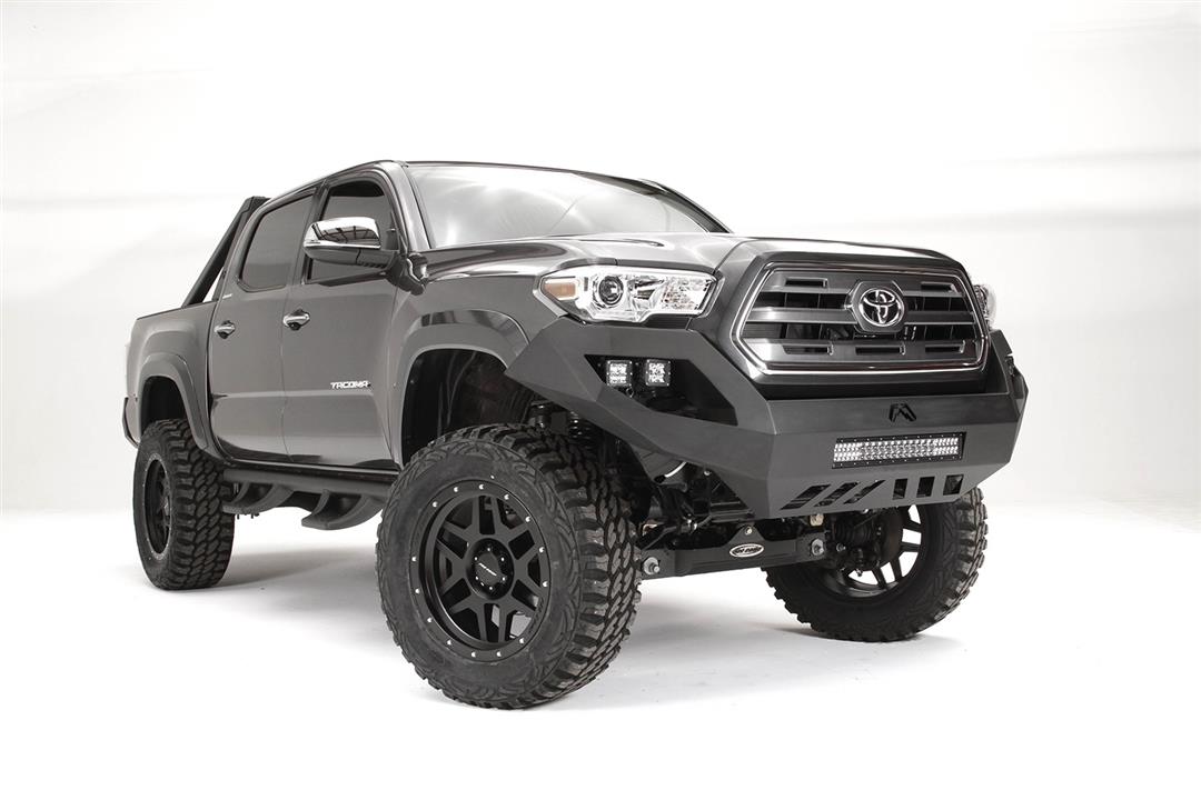 Fab Fours TT16-D3651-1 Toyota Tacoma 2016-2023 Vengeance Front Bumper No Guard - BumperStock