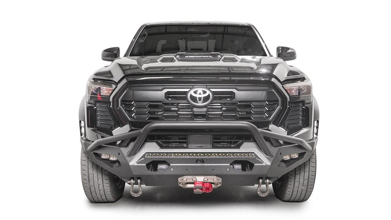 Fab Fours TT24-X6352-1 Toyota Tacoma 2022-2024 Matrix Front Bumper Winch Ready Pre-Runner Guard - BumperStock