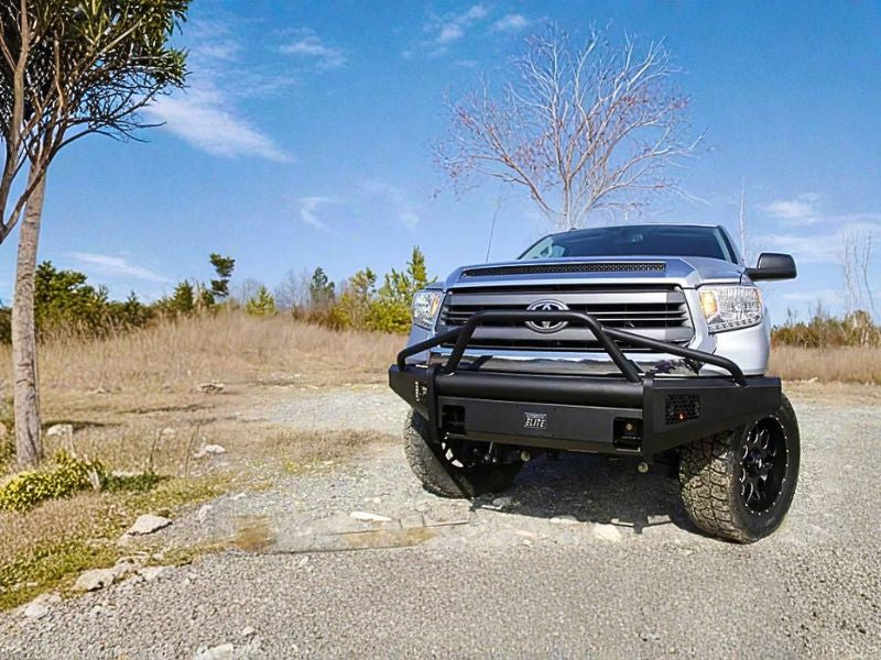 Fab Fours DR94-Q1562-1 Dodge Ram 2500/3500 HD 1994-2002 Black Steel Elite Front Bumper Pre-Runner Guard