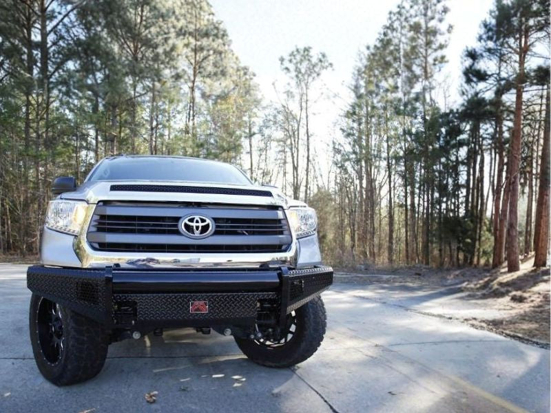 Fab Fours FF09-K1961-1 Ford F150 2009-2014 Black Steel Front Bumper No Guard