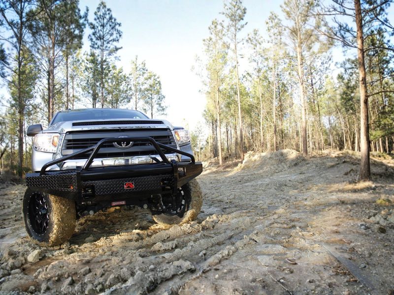 Fab Fours DR94-S1562-1 Dodge Ram 2500/3500 HD 1994-2002 Black Steel Front Bumper Pre-Runner Guard