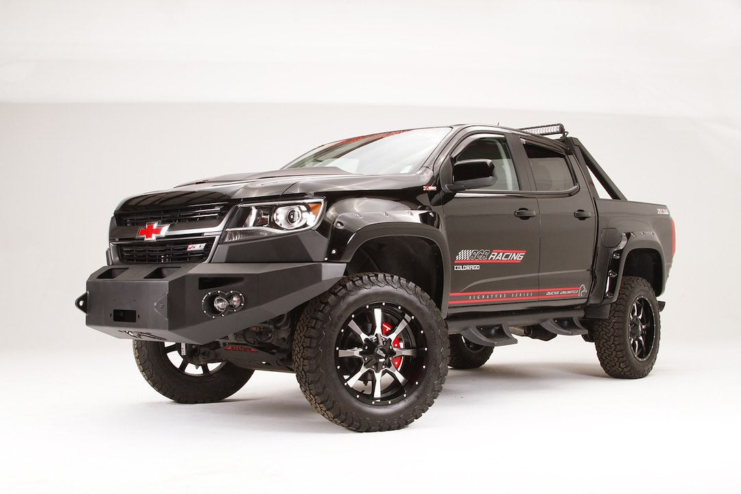 Fab Fours CC15-H3351-1 Chevy Colorado 2015-2020 Premium Front Bumper Winch Ready No Guard - BumperStock