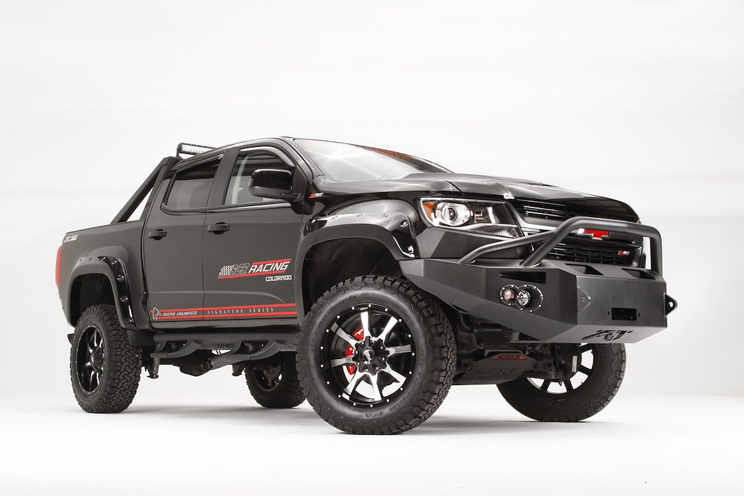 Fab Fours CC15-H3352-1 Chevy Colorado 2015-2020 Premium Front Bumper Winch Ready Pre-Runner Guard - BumperStock