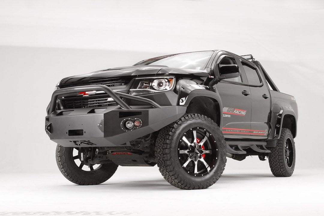 Fab Fours CC15-H3352-1 Chevy Colorado 2015-2020 Premium Front Bumper Winch Ready Pre-Runner Guard - BumperStock