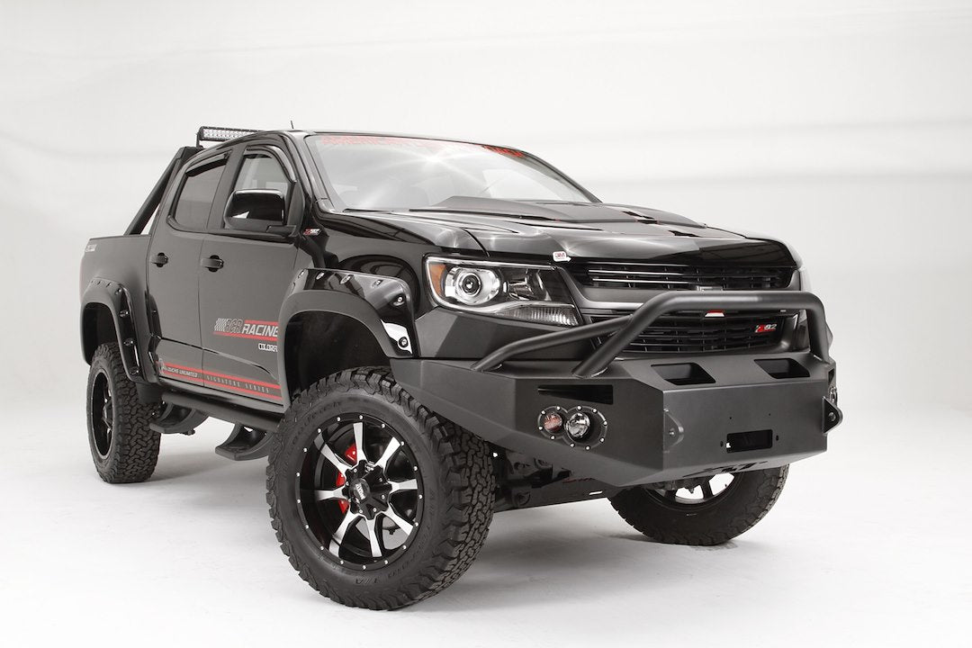 Fab Fours CC15-H3352-1 Chevy Colorado 2015-2020 Premium Front Bumper Winch Ready Pre-Runner Guard - BumperStock