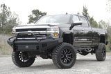 Fab Fours CH14-Q3062-1 2015-2019 Chevy Silverado 2500/3500 HD Black Steel Elite Front Bumper Pre-Runner Guard - BumperStock