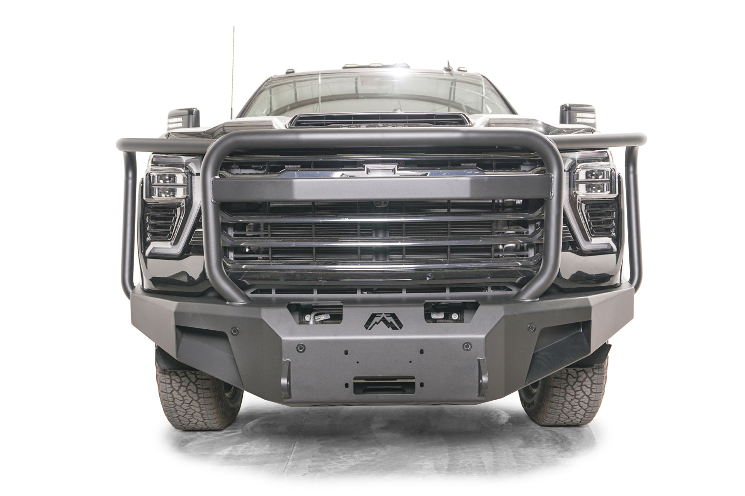 Fab Fours CH24-A6150-1 2024-2025 Chevy Silverado 2500/3500 HD New Premium Front Bumper Winch Ready Full Guard - BumperStock