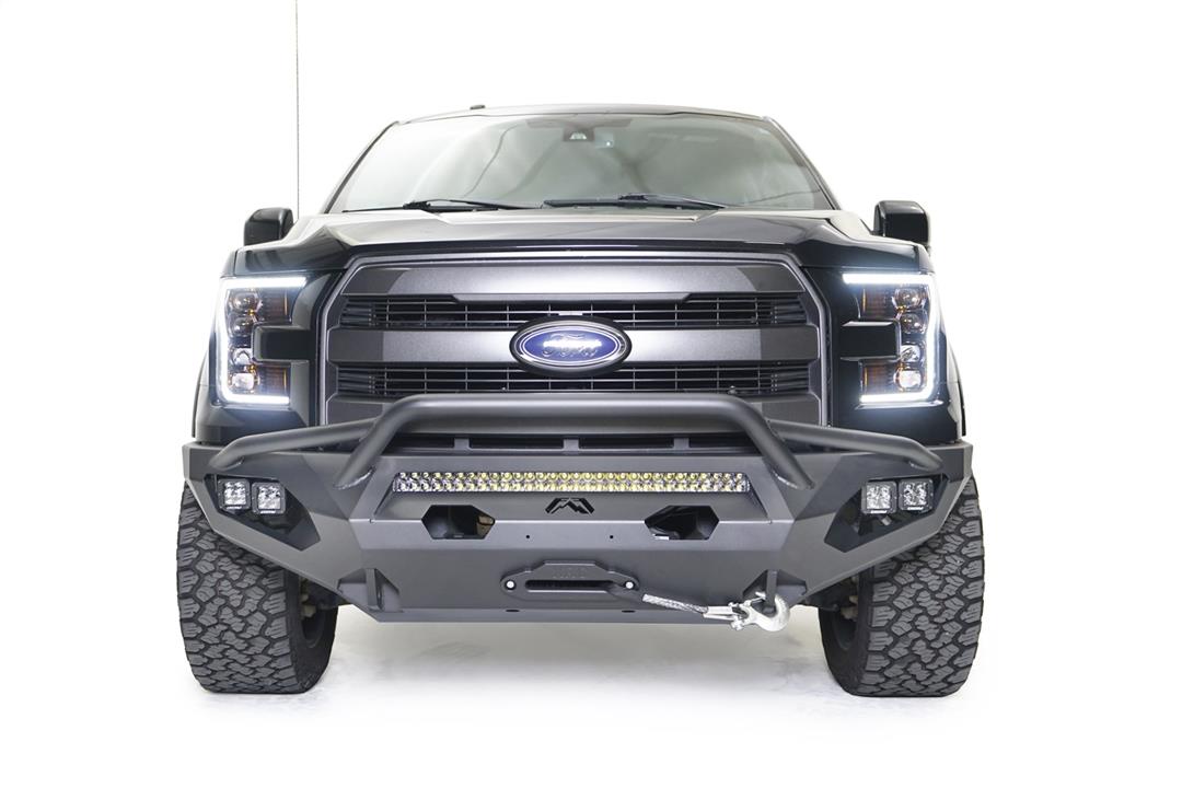 Fab Fours  Ford F150 2015-2017 Matrix Front Winch Bumper Pre-Runner Guard - BumperStock