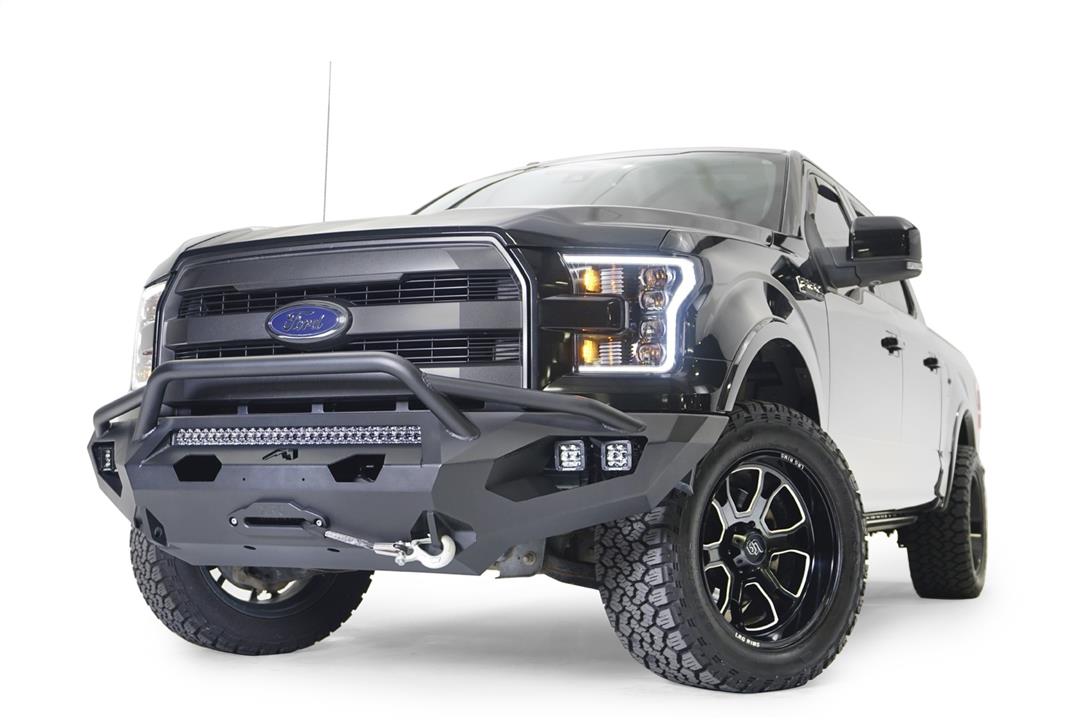 Fab Fours  Ford F150 2015-2017 Matrix Front Winch Bumper Pre-Runner Guard - BumperStock
