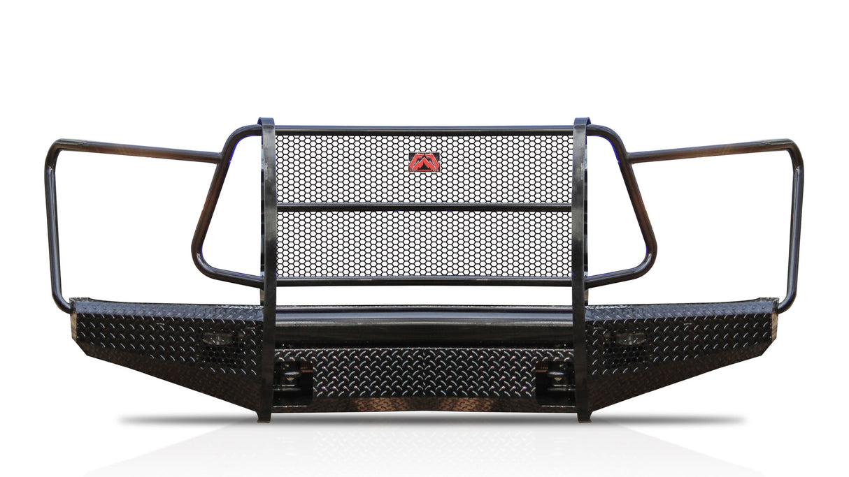 Fab Fours TT07-K1860-1 Toyota Tundra 2007-2013 Black Steel Front Bumper Full Guard - BumperStock