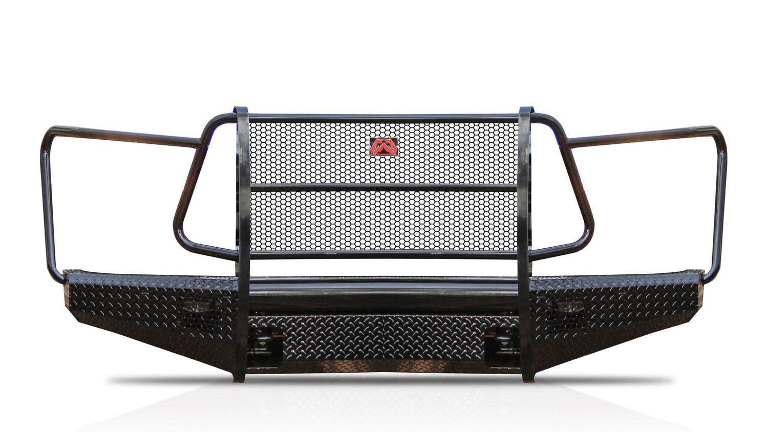 Fab Fours TT07-K1860-1 Toyota Tundra 2007-2013 Black Steel Front Bumper Full Guard - BumperStock