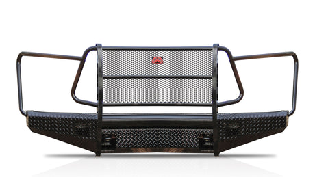 Fab Fours TT07-K1860-1 Toyota Tundra 2007-2013 Black Steel Front Bumper Full Guard - BumperStock