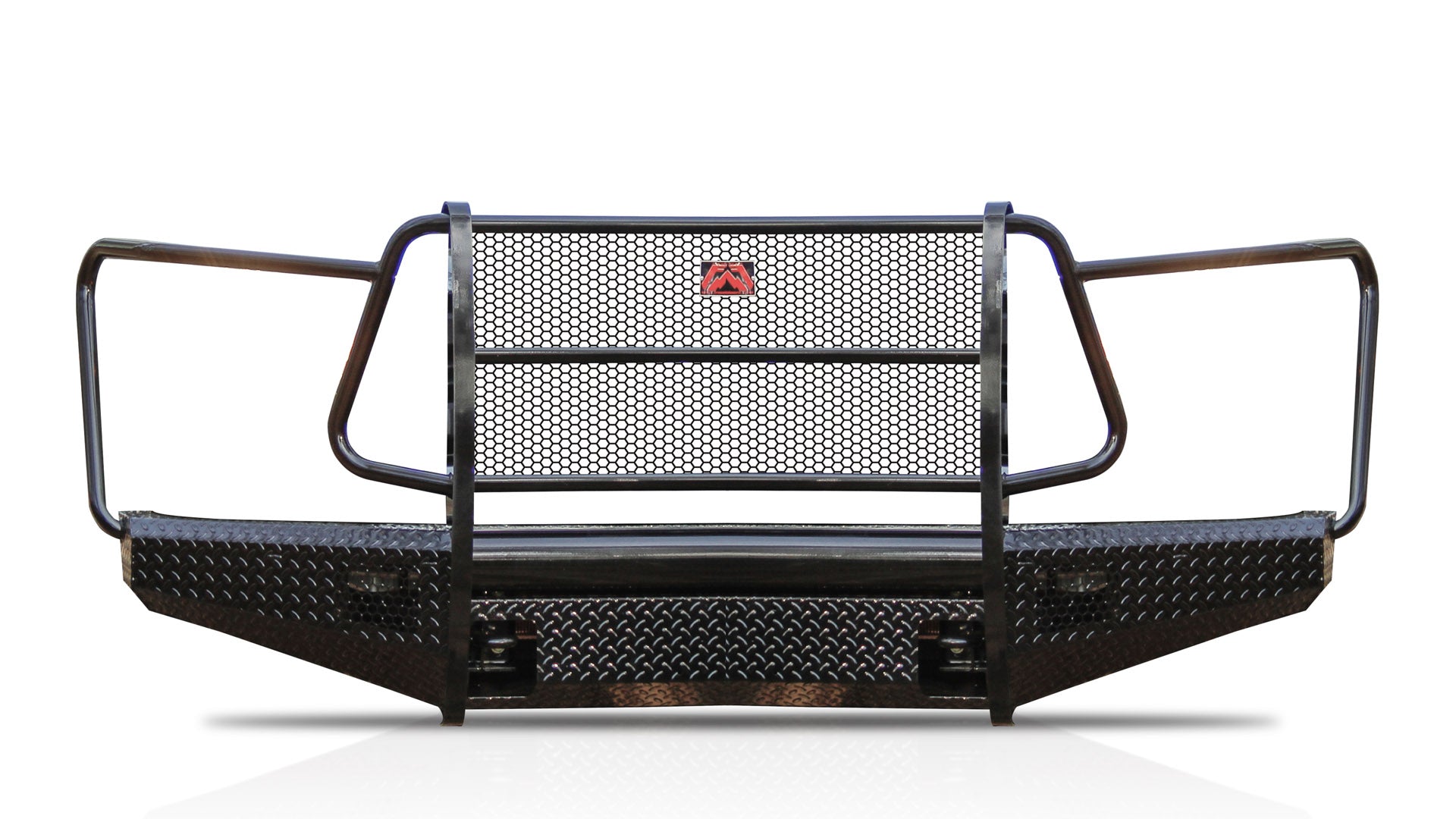 Fab Fours TT07-K1860-1 Toyota Tundra 2007-2013 Black Steel Front Bumper Full Guard - BumperStock