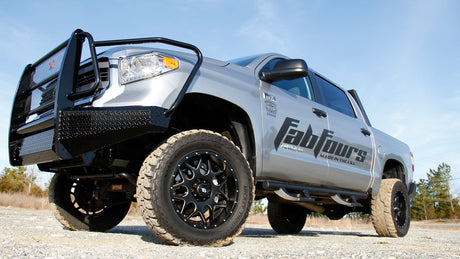 Fab Fours TT07-K1860-1 Toyota Tundra 2007-2013 Black Steel Front Bumper Full Guard - BumperStock